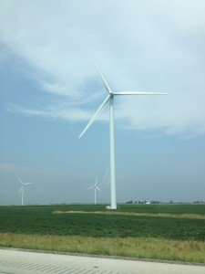 A windfarm in Indiana.