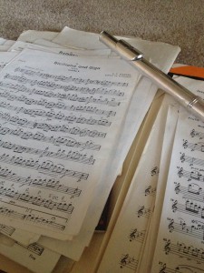 I had some time to myself so I broke out the sheet music.