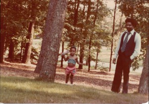 Daddy and me. Wasn't he sharp?